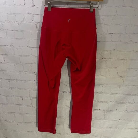Zyia Red Leggings Crop Size 4 - Picture 2 of 6